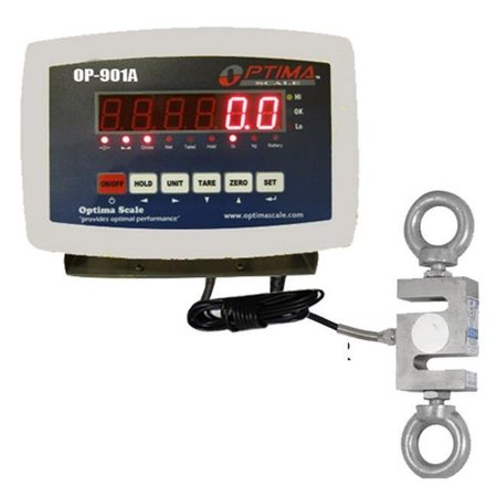 OPTIMA SCALES Optima Scales OP-926-1000 Hanging Scale - 1000 lbs x 0.2 lb. OP-926-1000